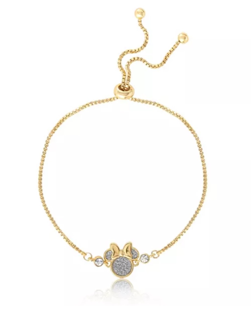Minnie Mouse Glitter Crystal Lariat Bracelet